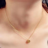 Boho Simple Moon Star Heart Pendant Necklace Women's Retro Sequin Coin Short Clavicle Necklaces Glamour Girl Lover Jewelry Gift