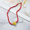 Boho Smiley Beads Choker Necklaces 2022 Trend Bohemian Neck Chain Egirl Emo Candy Color Necklace Jewelry For Girls Women