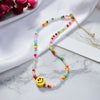 Boho Smiley Beads Choker Necklaces 2022 Trend Bohemian Neck Chain Egirl Emo Candy Color Necklace Jewelry For Girls Women