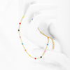 Boho Stainless Steel Bracelets for Women Cute Enamel Bracelet Jewelry Gold Color Link Chain Bracelet Femme Mujer Pulsera