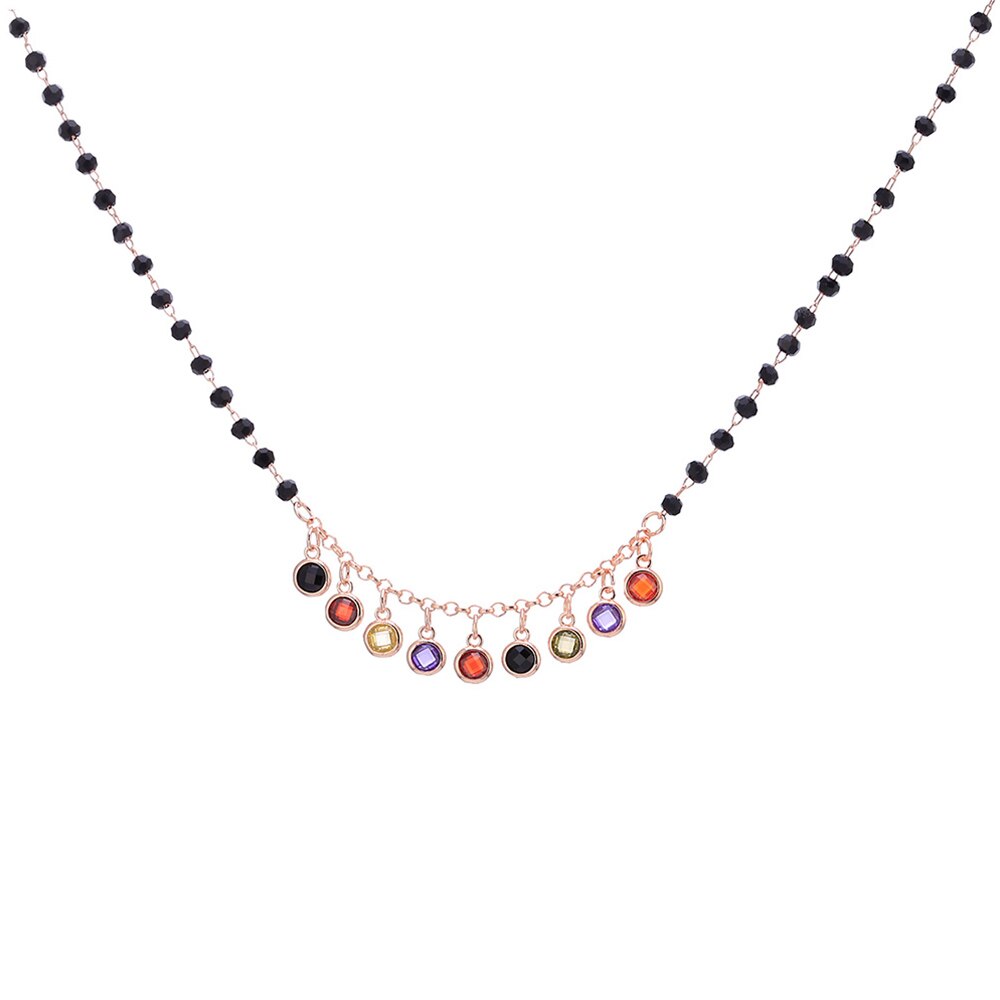 Boho Tassel Chokers Necklace for Women Exquisite Multi Colorful Crystal Trend Jewelry on The Neck 2022  Items