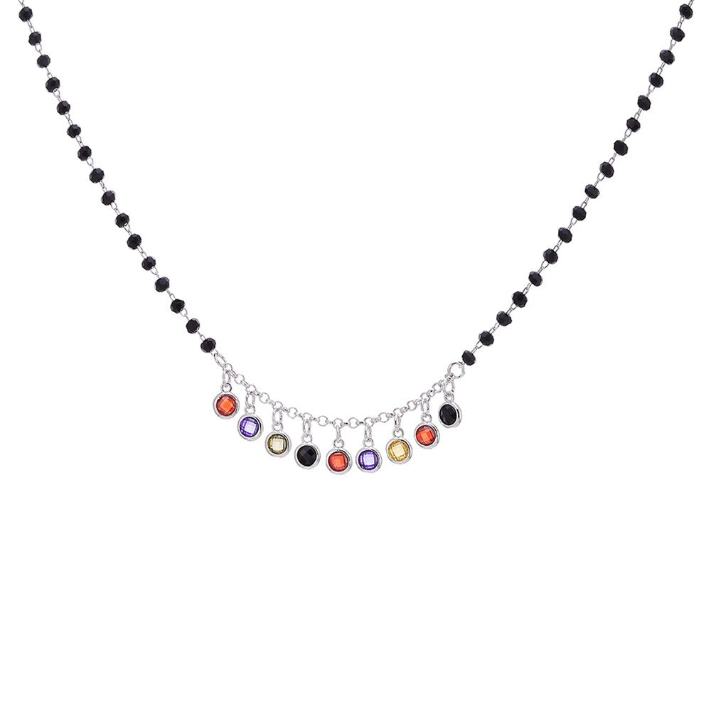 Boho Tassel Chokers Necklace for Women Exquisite Multi Colorful Crystal Trend Jewelry on The Neck 2022  Items