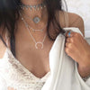 Boho Vintage Charm Chain Necklace Multialyer Beads Choker Necklace For Women Sexy Moon Pendant Coker Necklace Lovers GIft 2020