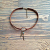 Boho Vintage Feather Leather Choker Pendant Necklace Gift For Women Girl Female Circle Collar Jewelry Fashion