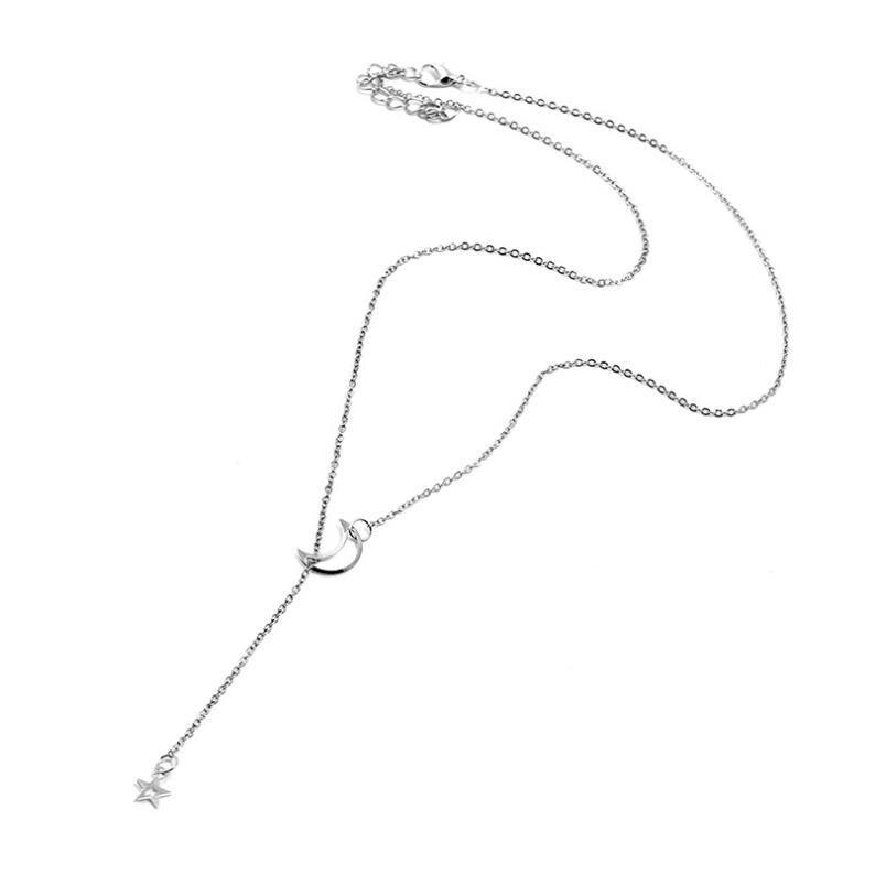 Boho Women Chocker Gold Silver Color Chain Star Choker Necklace Collana Kolye Bijoux Collares Mujer Gargantilha Collier Femme