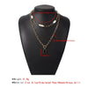 Boho pearl Necklaces For Women Gold Chunky Chain Charm Necklace Vintage Multiple Layers Pendant Necklace Jewelry Gi