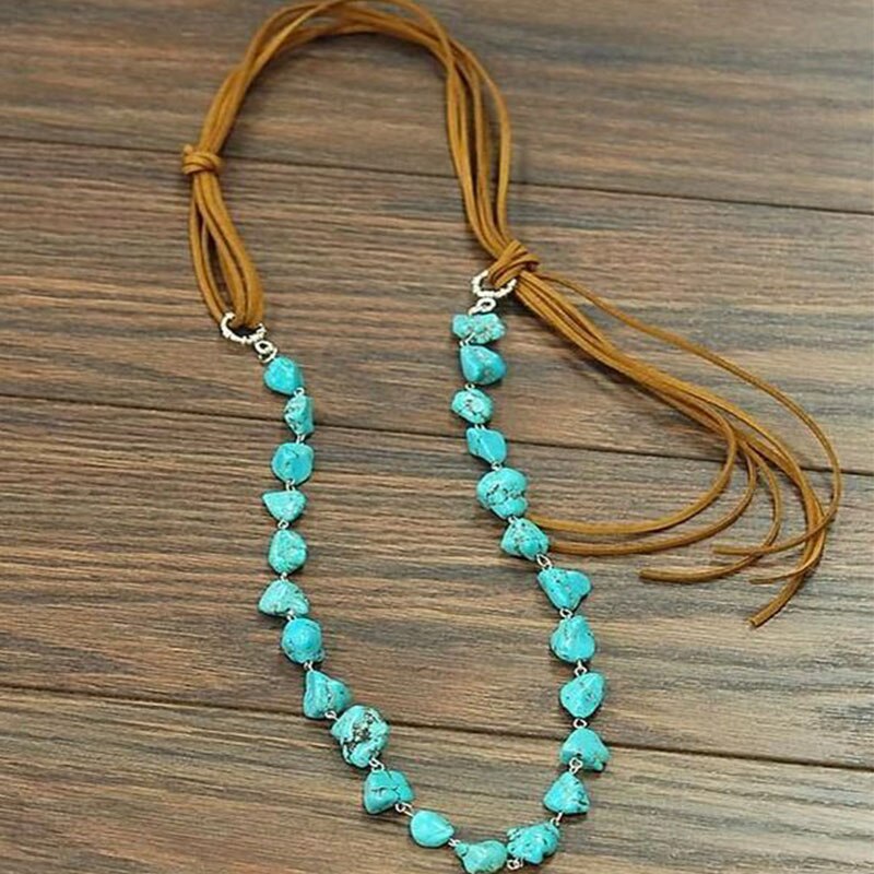 Boho style - Small feather charms with brown faux suede cord necklace that can be worn long or as a choker