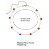 Bohoemian Transparent Beads Cherry Choker Necklaces For Women Girls Cute Short Resin Necklace Trendy Summer Jewelry