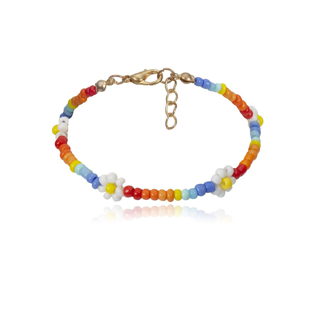 Bosnia Colorful Beaded Necklace Ethnic Style Creative Rice Bead Weave Short Necklace Flower Geometric Chain Ladies Jewelry 2021