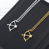 Bow &amp; Arrow Necklace For Women Men Stainless Steel Cupid's Arrow Necklcae Pendant 2023 Jewerly Gifts for the Year