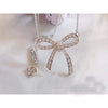 Bow necklaces S925 silver personalized classic original 1:1 birthday advertising activities high end wedding gifts