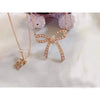 Bow necklaces S925 silver personalized classic original 1:1 birthday advertising activities high end wedding gifts