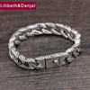 Bracelet 100% Real 925 Sterling Silver Friends Men Jewelry 10mm Wide Vintage Bangle Bracelet Women Gift Fine Jewelry 2020 B18