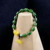 Bracelet Natural Stones Jade Bracelets Amber Stone Gold Paraffin Crude Ore Turquoise Hetian Jade Manual Design Green Retro