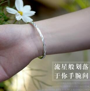 Bracelet S999 sterling silver genuine Sen series simple star