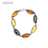 Bracelet Sterling silver Lucky Women Amber Hand with Certificate Natural Blood Perfection DIY Men and Women Blood Park Chain Han