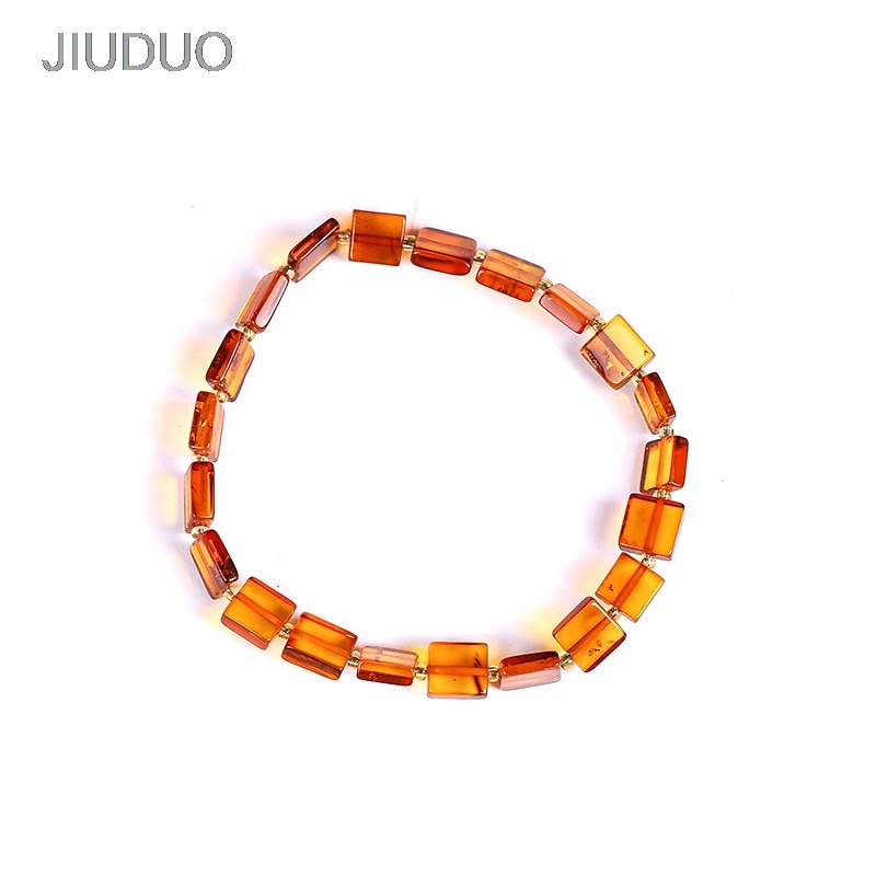 Bracelet silver Lucky Women Amber Hand with Certificate Natural Blood Perfection DIY Men and Women Blood Park Chain