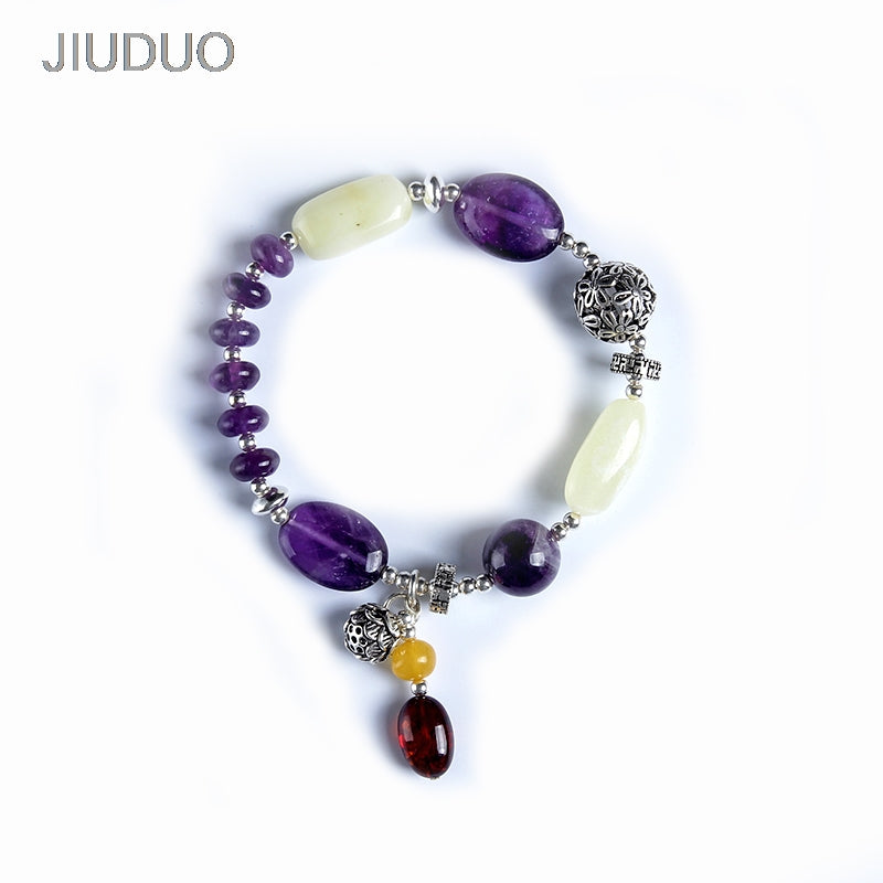 Bracelet silver for Women Amber Hand with Certificate Natural Blood Perfection DIY Men and Women Blood Park Chain