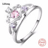 Brand Jewelry 100% 925 Silver Ring AAA Zircon Crystal Crown Ring Engagement Woman Woman Charm Jewelry