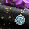 Brand New 925 sterling silver jewelry Sparkling Crystal Pendant Necklaces Pure Silver 925 Jewelry Luxcy Valentine's D Gifts