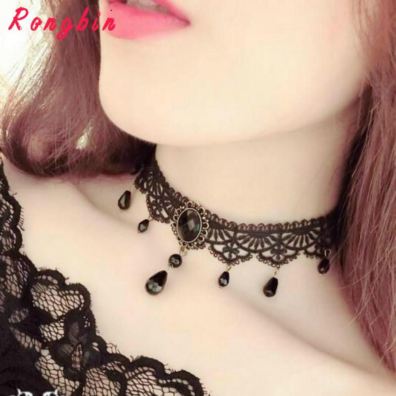 Brand Black Velvet Choker Necklace for Women Statement Necklaces & Pendants Bijoux Femme Collier Jewelry Collares