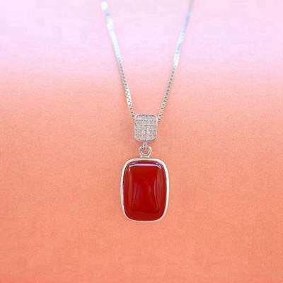 Brand New Fine Jewelry Genuine sterling silver jewelry 925 Sterling Silver Jade Pendant Necklaces for Women Jewelry Gifts