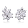 Brand Pure 925 Sterling Silver Jewelry For Women Lotus Flower Earrings Flower Earrings Luck Clover Design Wedding Party Earrings