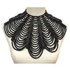 Brand Weaving Pearl Necklace Fake Collar Shawl Cape Multi-Layers Geometric Wide Chokers Necklace Wedding Bride Necklace Jewelry
