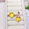 Brand new design, natural Tcitrine jewelry set, genuine 925 silver beautiful gemstones for party fun.