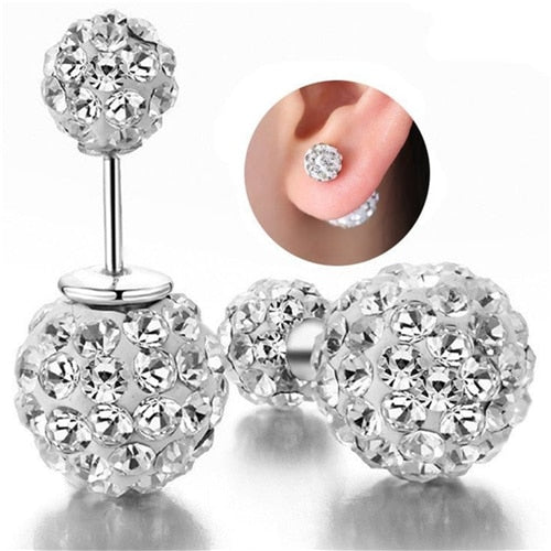 Brand silver earrings Shambhala luxury zirconia earrings female popular original brand of high-end vintage stud earrings Hot