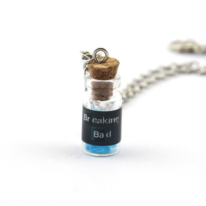 Breaking Bad Movie El Camino: A Breaking Bad Cosplay Blue Vintage Salt Shaker Necklace Pendant Keychain