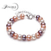 Bridal Jewelry Lover Real Natural Pearl Bracelet Multi White Women de perle Pearls Beaded Charm Bracelets