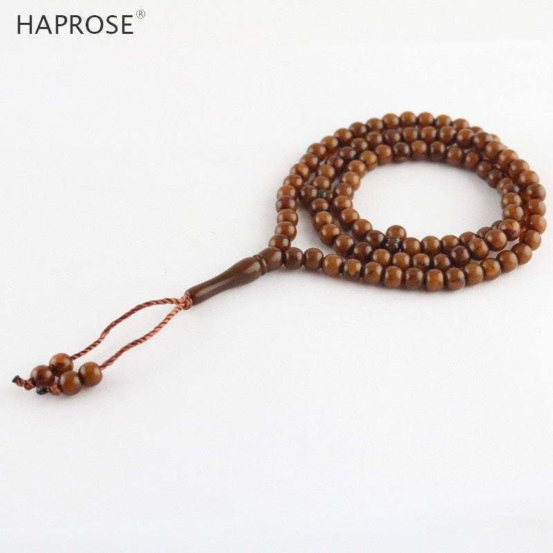 Brown Tesi Ramadan bracelets Islamic Muslim tasbih Allah Vase Shape Accessories necklace 99 beads Man bracelet gift