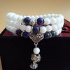 Buddha Bead Tibetan Natural White Color Crystal Bracelet Muti-layers Bracelet Fashion Bling Bling For Women Satement Jewelry