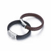 Buddha Charm Bracelet Wristband Punk Black Braided Leather Bracelet for Men Safety Clasp Bangles Gifts Men Jewelry  BB040