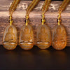 Buddha Guardian Gods Pendant Necklace For Women Men Carved Yellow Stone Amulet Necklaces Jewelry