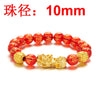 Buddhism Feng Shui Obsidian Stone Beads Bracelet Men Women Unisex Brave Troops Wristband Gold Black Pixiu Wealth Lucky Bracelets
