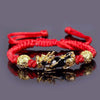 Buddhism Feng Shui Obsidian Stone Beads Bracelet Men Women Unisex Brave Troops Wristband Gold Black Pixiu Wealth Lucky Bracelets