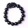 Buddhism Feng Shui Obsidian Stone Beads Bracelet Men Women Unisex Brave Troops Wristband Gold Black Pixiu Wealth Lucky Bracelets