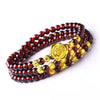 Buddhism Feng Shui Obsidian Stone Beads Bracelet Men Women Unisex Brave Troops Wristband Gold Black Pixiu Wealth Lucky Bracelets