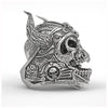 Bull Head Mask Warrior Skull Shape Ring Men's Ring Retro Metal Horror Skull Horn Ring Accessories Party Jewelry