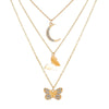 Butterfly Moon Women Necklace Neck Chain Boho Sexy Accessories Aesthetic Jewelry   Items GaaBou