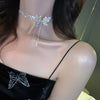 Butterfly Tassel Long Cool Wind Necklace Women's 2021 Net Red Neck Chain Suit Clavicle Chain Choker Necklace