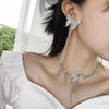 Butterfly Tassel Long Cool Wind Necklace Women's 2021 Net Red Neck Chain Suit Clavicle Chain Choker Necklace