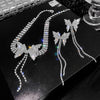 Butterfly Tassel Long Cool Wind Necklace Women's 2021 Net Red Neck Chain Suit Clavicle Chain Choker Necklace