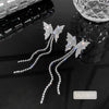 Butterfly Tassel Long Cool Wind Necklace Women's 2021 Net Red Neck Chain Suit Clavicle Chain Choker Necklace