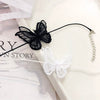 Butterfly necklace  black collar short neck elegant ornament  neck band Necklace for women clavicle jewelry