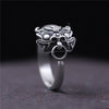 C&R 925 Sterling Silver Rings for Women Vintage Dogz Men and women sacred animal ring Fine Jewelry Size 6-9 Adjustable