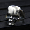 C&R Pure 925 Sterling Silver Rings for men Neo-Gothic Thai silver skull ring men vintage Fine Jewelry Size 7-10 Adjustable