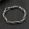 C&R Real 925 Sterling Silver bracelets for women men twist chain & Link bracelet Unisex Thai Silver vintage Fine Jewelry